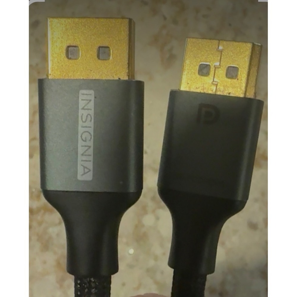 Insignia 6ft Braided DisplayPort to DisplayPort Cable NS-PCDPDP6 Gold Plated
